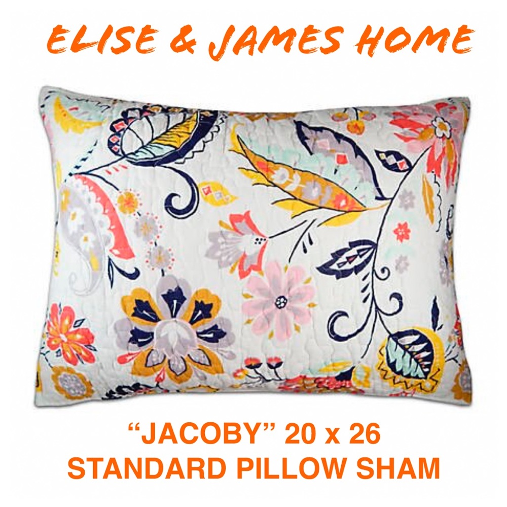 ELISE & JAMES “JACOBY” STANDARD PILLOW SHAM NWT